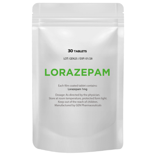 Lorazepam (Ativan) 1mg/30tabs | GEN